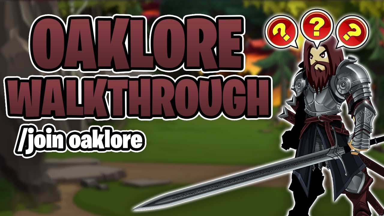 Oaklore Quest Walkthrough /join oaklore - AQW