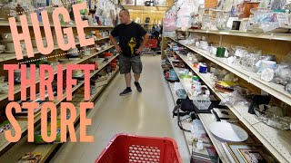 This HUGE Thrift Store is OVERWHELMING | Thrift with Me | Reselling