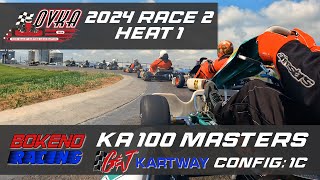 OVKA 2024 Race 2 | Heat 1 | G&J Kartway (1C) | KA100 Masters | Bokeno Racing | Elliot Onboard