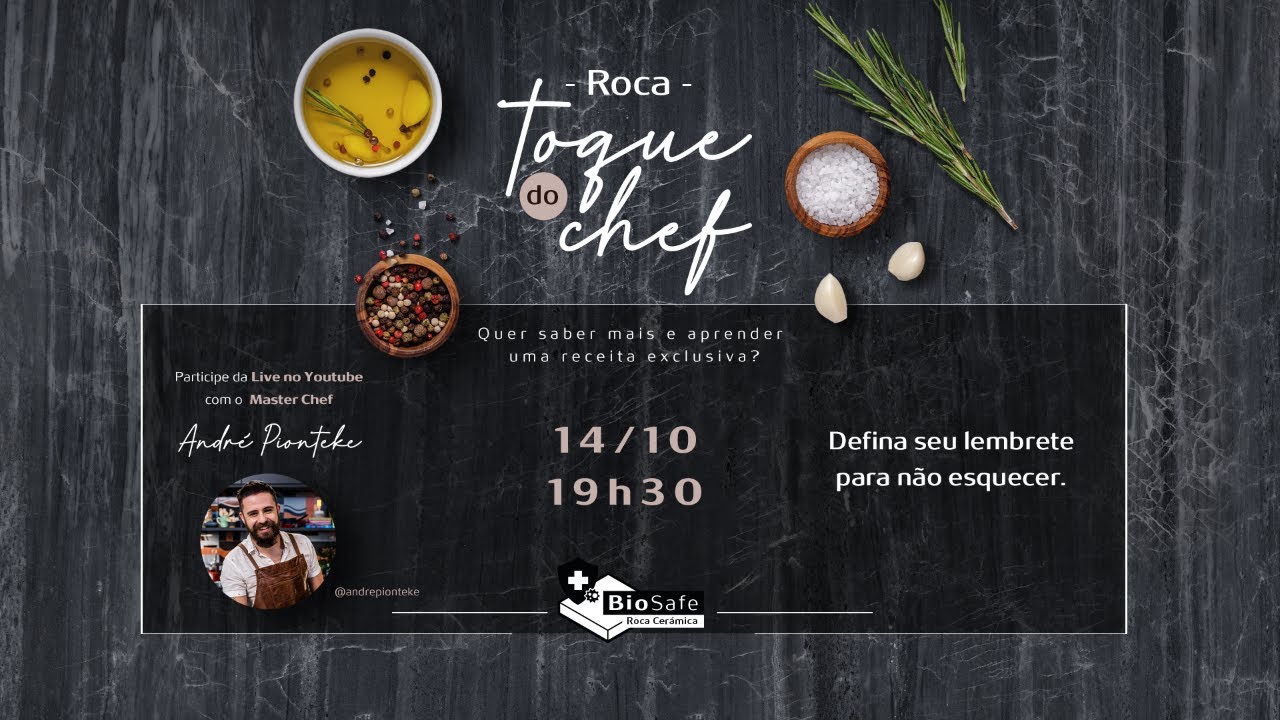 LIVE - Toque do Chef com o Master Chef André Pionteke
