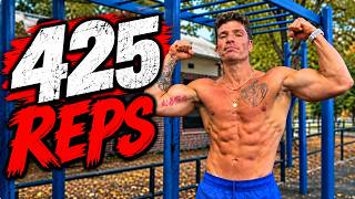 425 Rep Calisthenic Workout | Weighted Pull-Ups, Weighted Dips, Burpees, Pushups & Muscle Ups