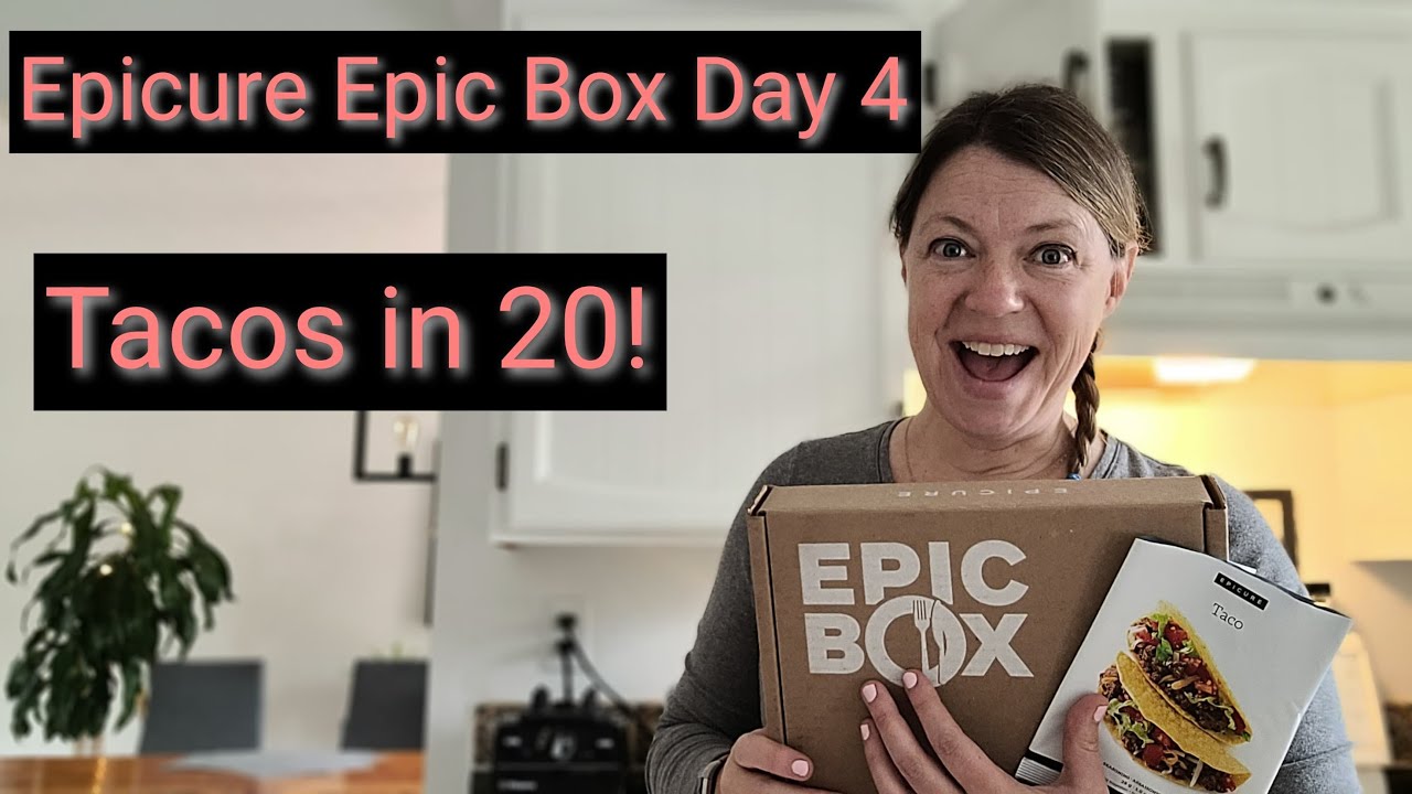 Epicure Epic Box Meal Number 4-  Taco Bar! Gluten-free, LOW LOW sodium, dinner in 5 minutes - what?!