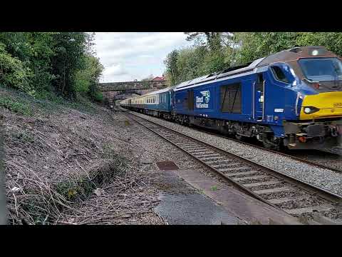 68007 passing through belper with a 1 tone