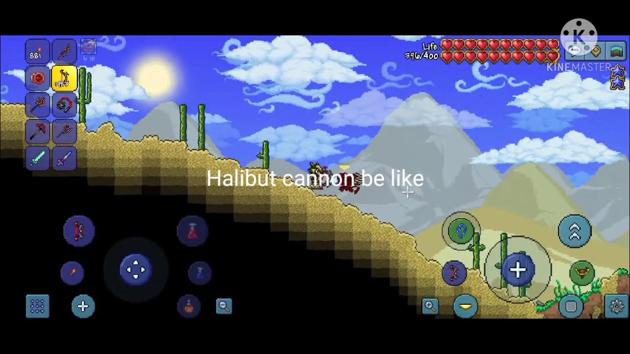 Halibut cannon damage be like (From calamity) YouTube