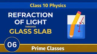 Class 10 Physics | Chapter 1 | Light | Refraction Through Glass Slab | Prime Classes