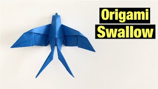 ORIGAMI SWALLOW | ORIGAMI BIRD | PAPER BIRD