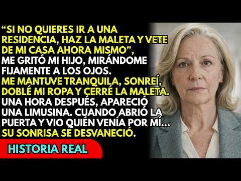 Mi hijo me gritó: “Si no vas al asilo, ¡lárgate de mi casa!” Una hora después llegó una limusina