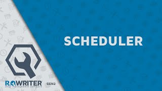 R.O. Writer's Scheduler