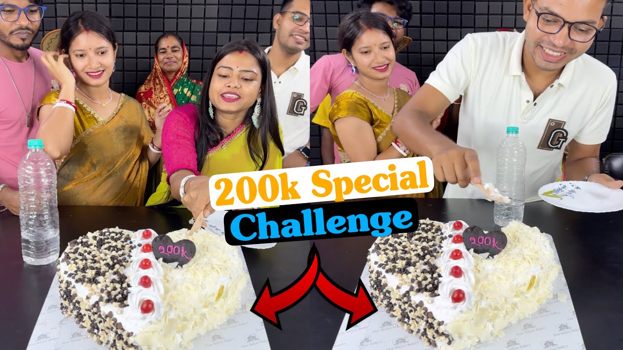 Chocochips Cake 200k Special Challenge Game With Full Family