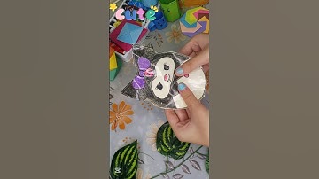 Kuromi squishmallow using plastic bag as stuffing #kuromi #plastic #viralvideo #shortsfeed #shorts