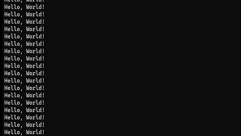 Hello World Infinite Loop C#