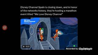 Disney Channel Spain to host a marathon for its closure.