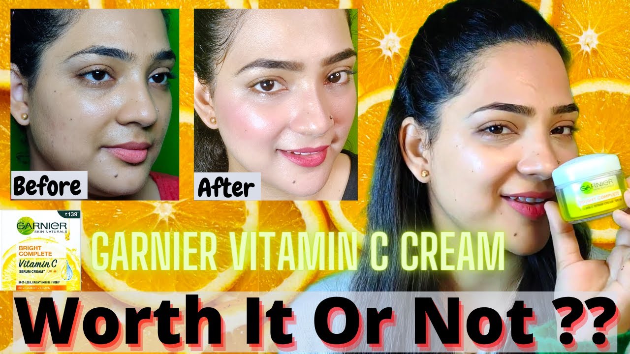 Garnier Bright Complete Cream Vitamin C Serum Cream Tested Tried Honest Review Youtube