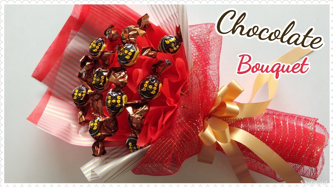 How to make chocolates bouquet / วิธีทำช่อช็อคโกแลต