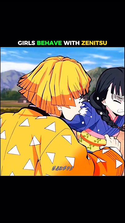 Girl's unfair with Zenitsu why? #demonslayer #anime #kimetsunoyaiba #tanjiro #nezuko
