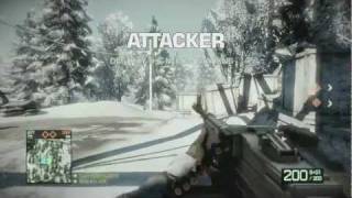 BFBC2 T88 LMG Rush Attacking on White Pass