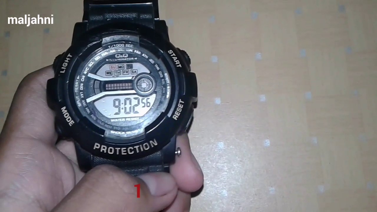 Cara Menggunakan Jam Tangan Digital 