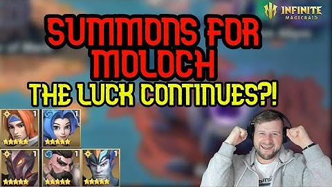 Summons For Moloch And The Luck Continues!! - Infinite Magicraid