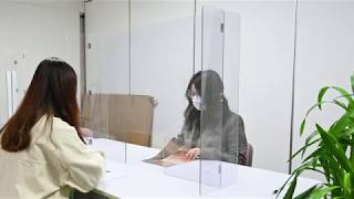 H型透明樹脂パーテーション