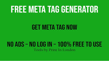 Free meta tag generator | Meta tag seo generator | SEO meta tag generator | meta tag html generator