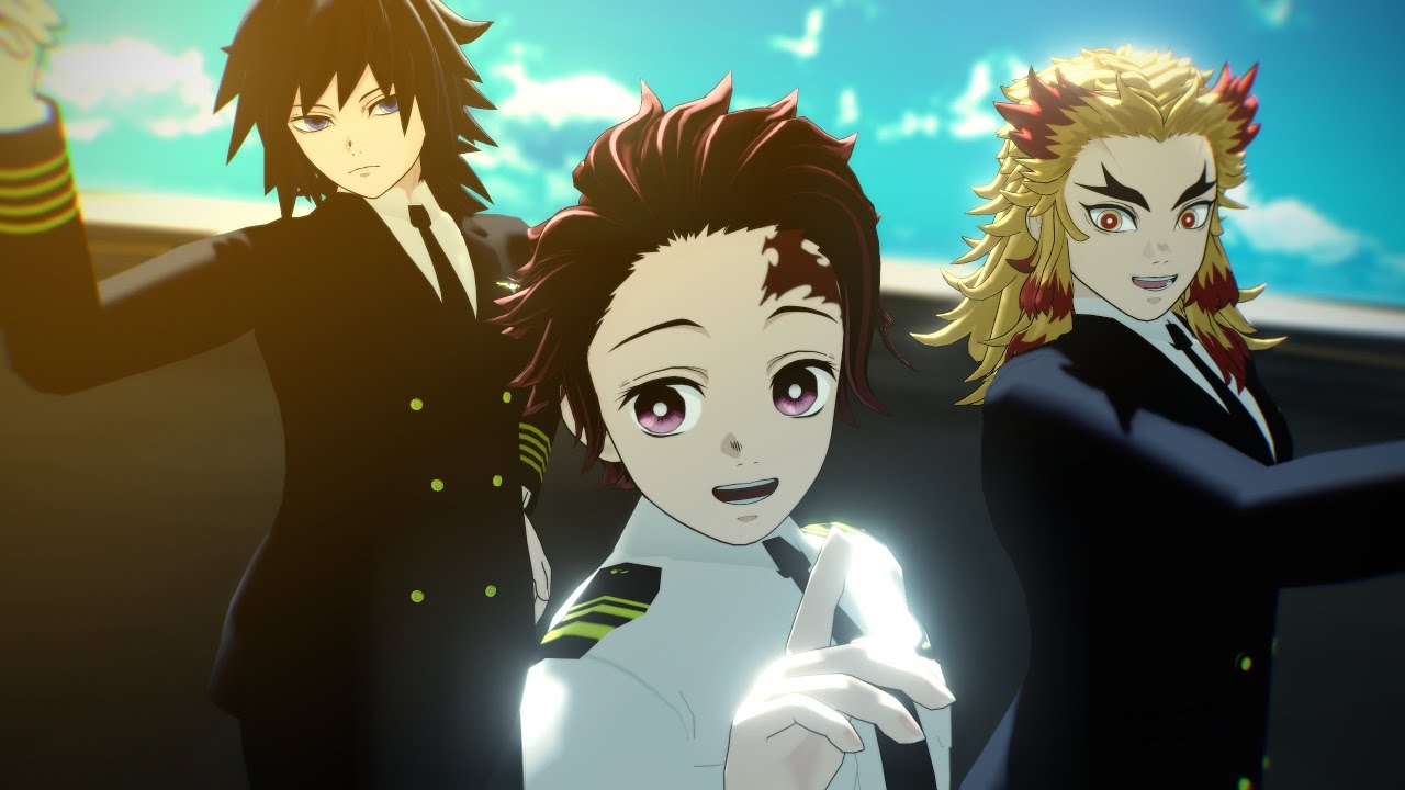 【鬼滅のMMD】夏に去りし君を想フ【竈門・煉獄・冨岡】