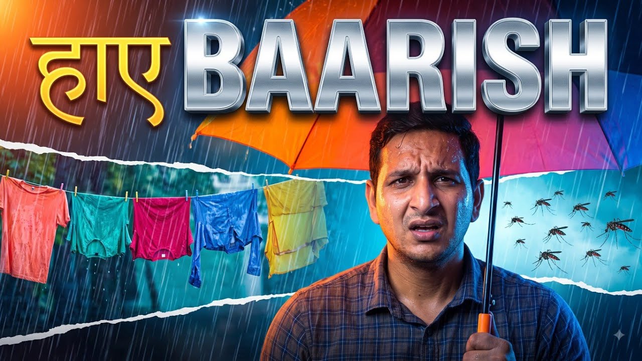 Haye Barish! 😂 चिपचिप वाली बारिश का दर्द | Indian Monsoon F
