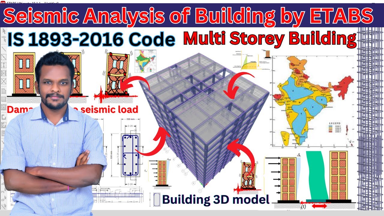 Complete Seismic Analysis of Building by ETABS Software | Building ...