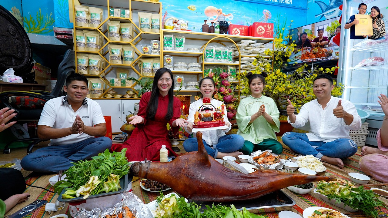 Mùng 6 Tết Cha Mẹ Vợ thăm Nhà Phạm Dũng cùng Ánh Kua Duy Nisa Người Miền Tây ở Texas ăn Tân Niên