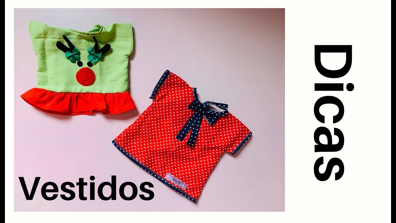 Tutorial VESTIDOS  para Baby Alive e outras bonecas - DIY - Risoleta