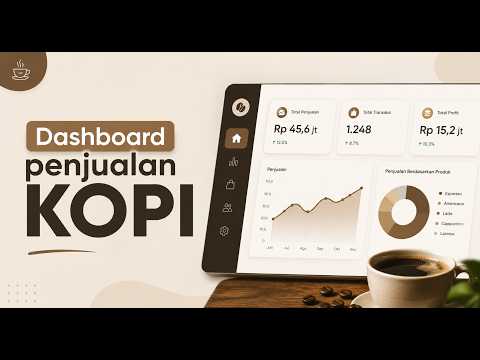 177. Bikin Dashboard Visual dan Ringkasan Bulanan Otomatis di data Penjualan KOPI