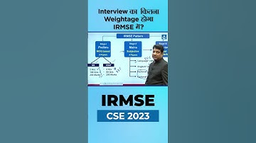 Interview का कितना Weightage होगा IRMSE में? Explained By B. Singh Sir CMD, NEXT IAS & MADE EASY