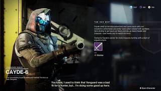 Destiny 2 Cayde-6 Incidental Dialogue- Upon Winning The Red War