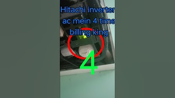 Hitachi inverter AC mein 4 time ka blinking #Hitachi AC