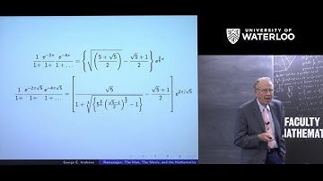 17Aug18 Tutte 100th; Professor George E. Andrews