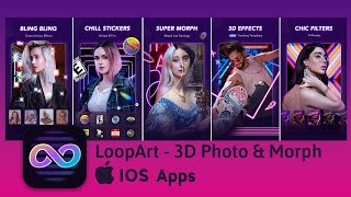 LoopArt - 3D Photo & Morph for iOS | Interface & App Quick View screenshot 4
