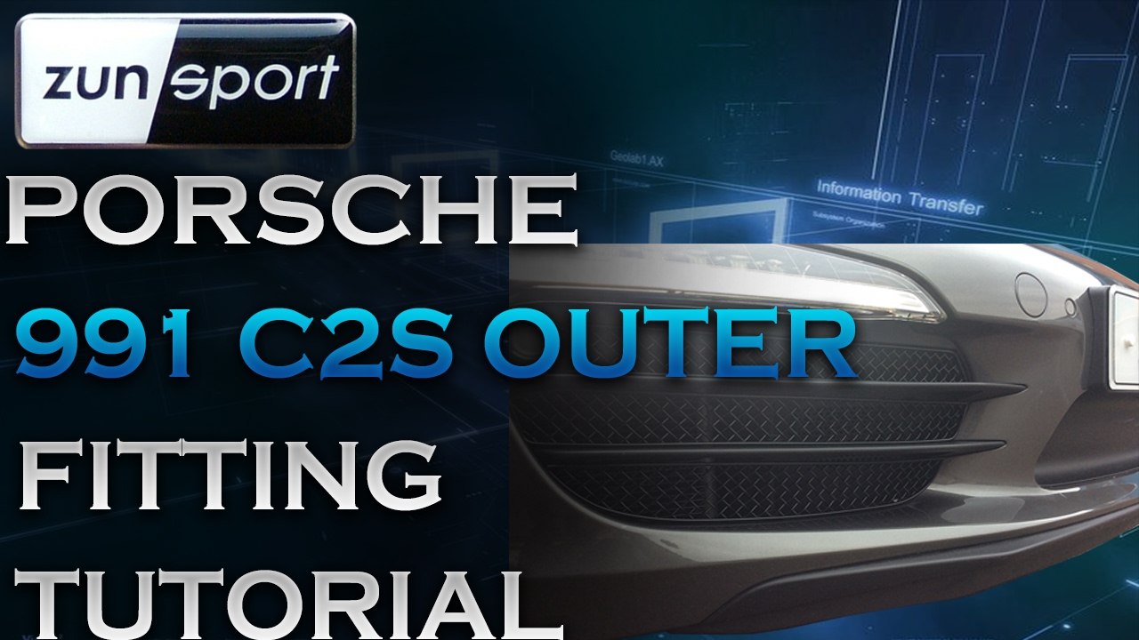 Porsche 991 C2S Outer Fitting Tutorial