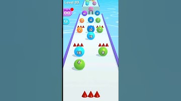 satisfying mobile games  ! Ball Run Gameplay 2048 Level-83 ! #shorts #ballrun2048 #viral
