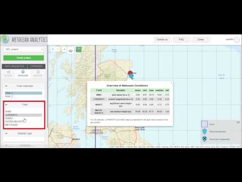 Metocean Analytics®: Analyse the Results