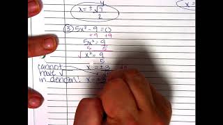 Lesson 22-1: Solving Equations by Taking Square Roots
