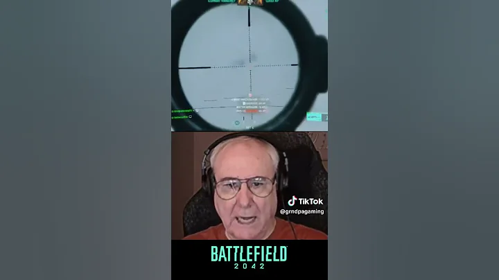 Grandpa Gaming shot in mid air #bf2042 #gaming #sniper #headshot #longrangeshooting