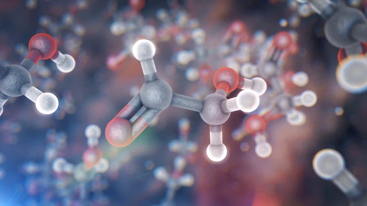 Artist's impression of glycolaldehyde molecules