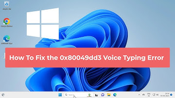 How To Fix the 0x80049dd3 Voice Typing Error in Windows 11