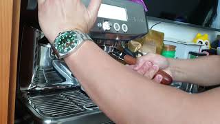 Making espresso with my Breville Barista Pro - My espresso making routines.