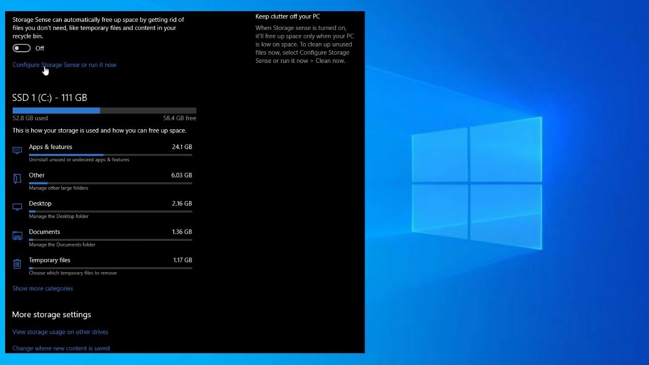 Clean Up Windows 10 Automatically in Version 1903 Guide YouTube