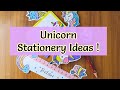 Diy unicorn stationery ideas in tamil  priyauma crafts