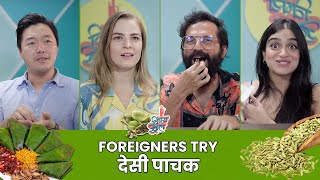Foreigners React - Desi Digestives | Mouth Fresheners | #ReactionVideo | #VishayKhol