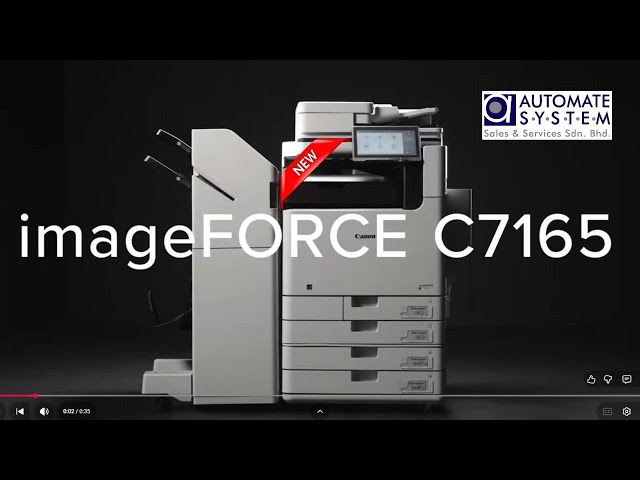 Get a sneak peek of the Canon All-New #imageFORCE C7165 - YouTube