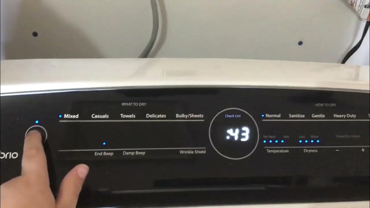 Whirlpool Cabrio dryer beeps YouTube