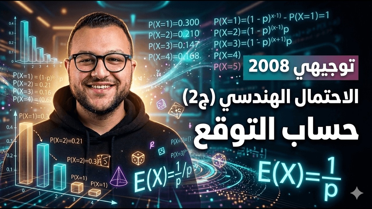 الحلقة الأخيرة || الاحتمال الهندسي || توجيهي 2008 || رياضيات الأعمال