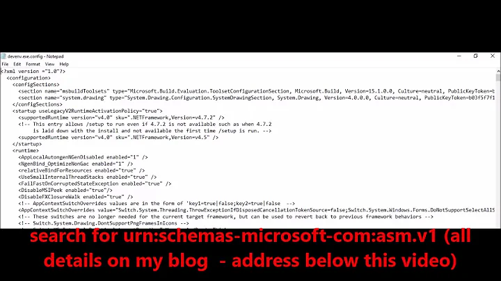 Visual Studio 2019 - Fix Error - Could not load file or assembly 'Microsoft.XmlEditor,